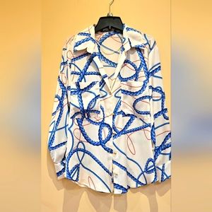 Zara tailored blouse sz S new